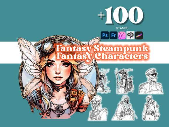 100 Steampunk Characters Photoshop: Enhance Your Art with Precision and Style