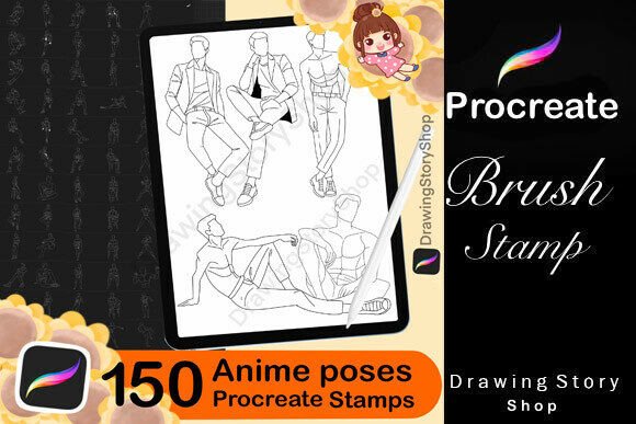 150 Anime Procreate Male Stamps: A Game-Changer for Digital Artists