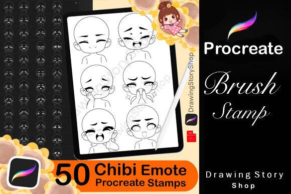 50 Chibi Emote Stamps for Procreate: What You Need to Know Before You Buy