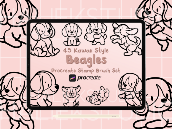 Beagle Procreate Stamp Brush Set: A Practical Tool for Digital Artists and Designers