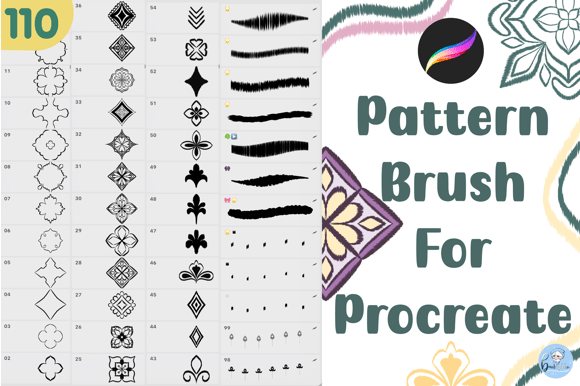 Exploring the 110 Pattern Brush for Procreate: A Creative Tool for Digital Artists
