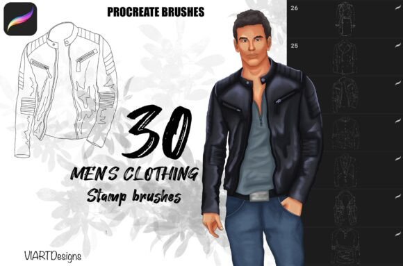 Men's Clothing Stamps for Procreate
