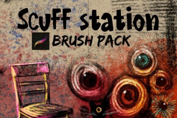 Scuff Station Procreate Brush Pack: A Handmade Texture Lover’s Dream