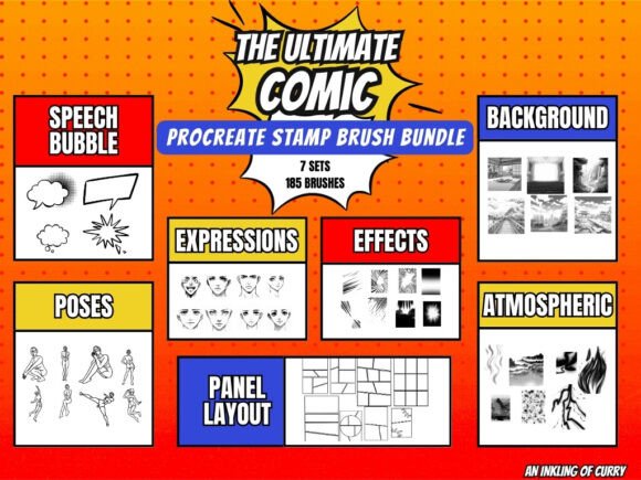 Ultimate Procreate Comic Brush Bundle: A Practical Tool for Digital Comic Creation