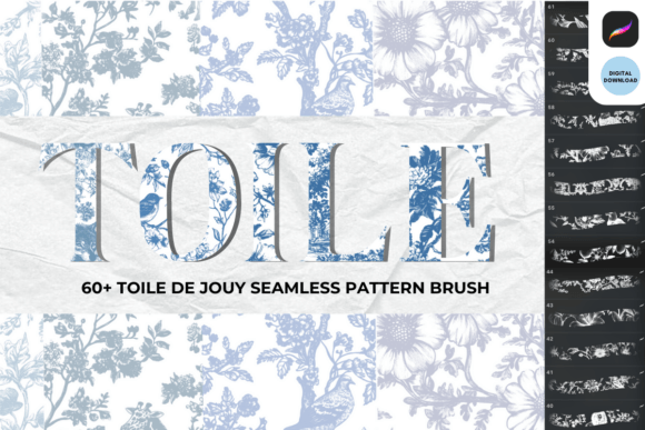 Unlocking Creativity with the Toile De Jouy Seamless Brush Set for Procreate